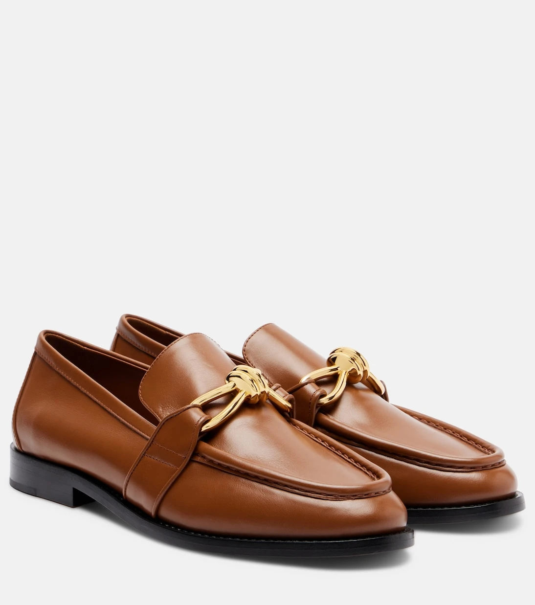 Bottega Veneta - Astaire Knot leather loafers