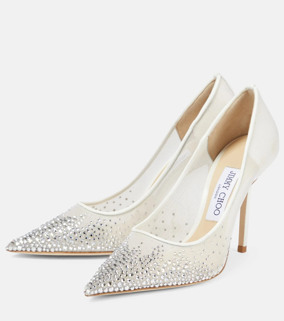 Jimmy Choo - Love 100 crystal-embellished pumps
