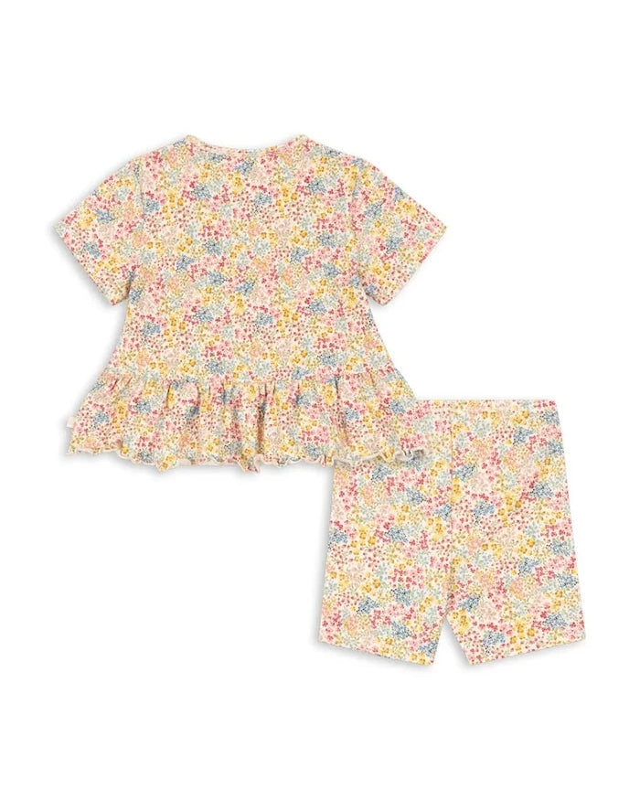 Konges Sløjd çocuklar için pamuklu BASIC FRILL SET GOTS