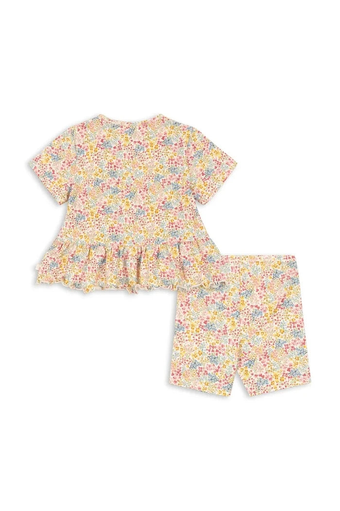 Konges Sløjd çocuklar için pamuklu BASIC FRILL SET GOTS