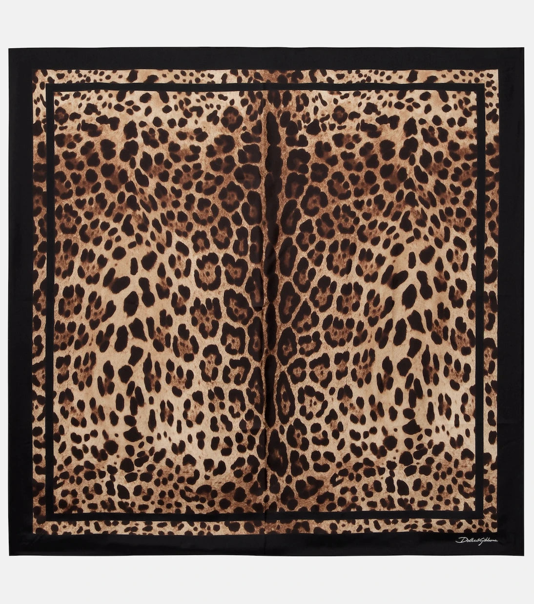 Dolce&Gabbana - Leopard-print silk scarf