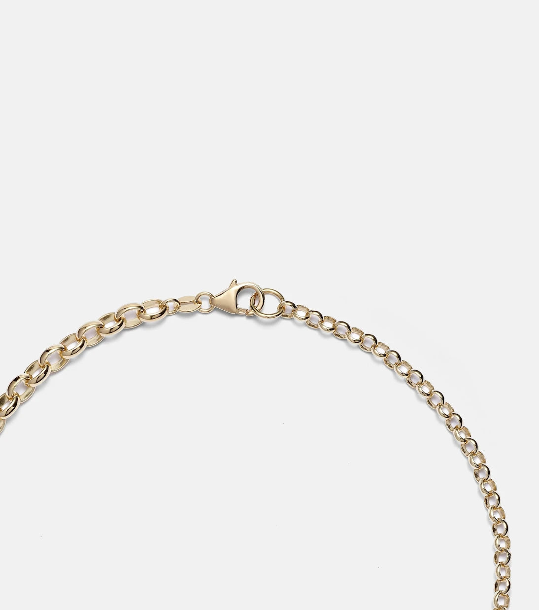 FoundRae - قلادة سلسلة من الذهب عيار 18 قيراطاً بتصميم Oversized Love Token