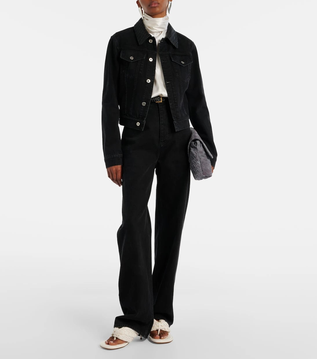 Bottega Veneta - High-rise wide-leg jeans
