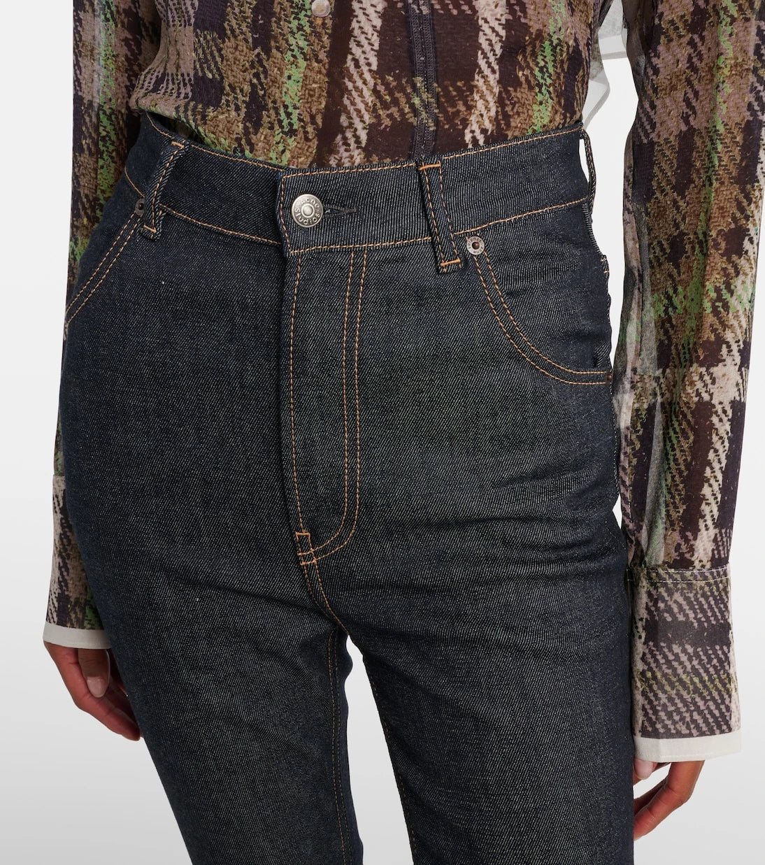 Acne Studios - High-rise flared jeans