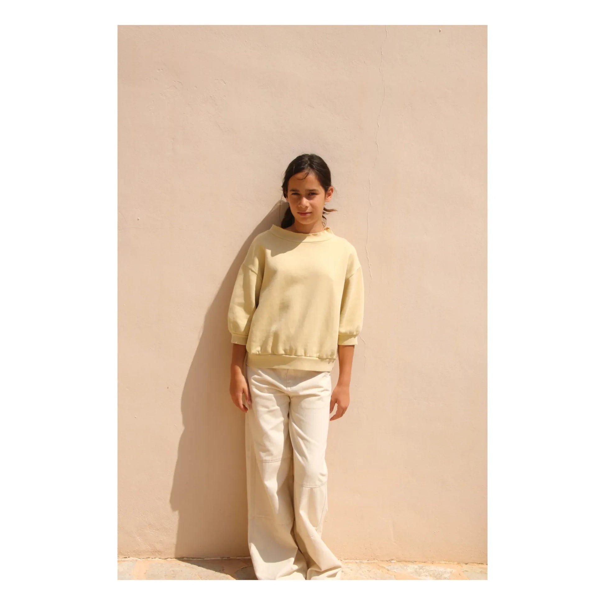 Longlivethequeen - Boxy sweatshirt | Pale yellow