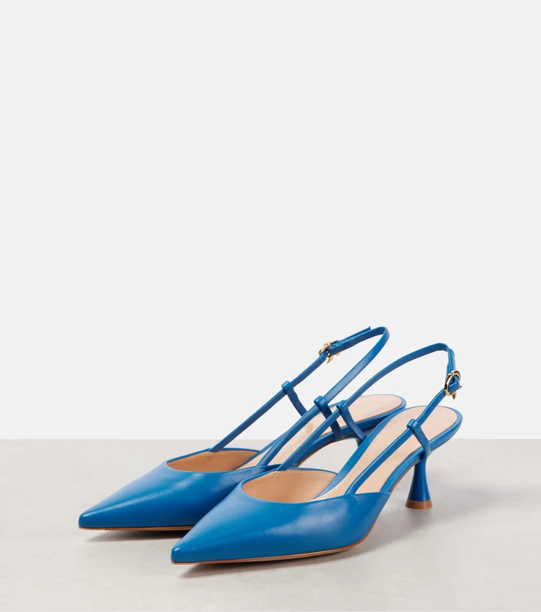 Gianvito Rossi - Ascent 55 deri slingback topuklu ayakkabı