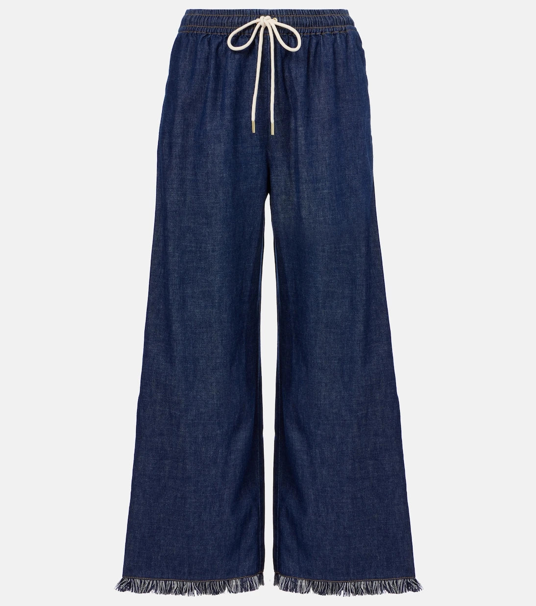 Zimmermann - Rhiannon fringed denim wide-leg jeans