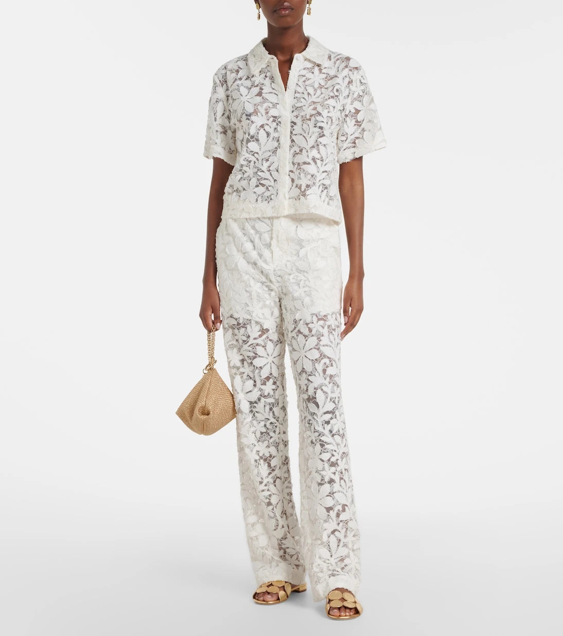 Simkhai - Floral lace straight pants
