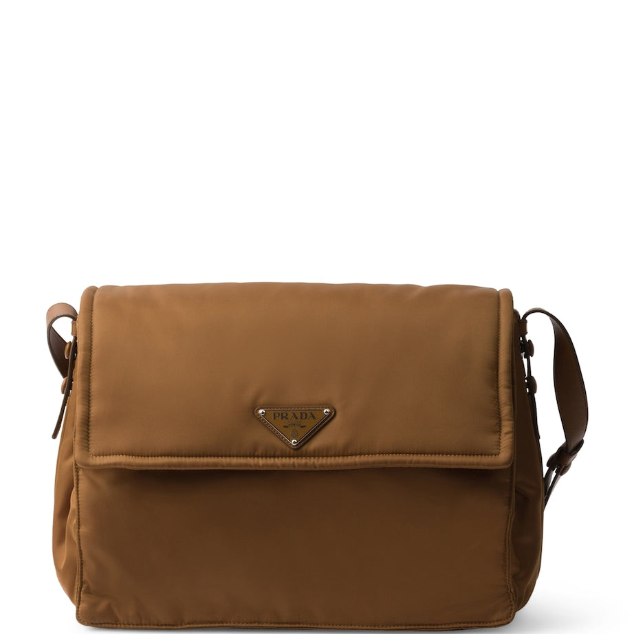 Large Re-Nylon Padded Cross-Body Bag