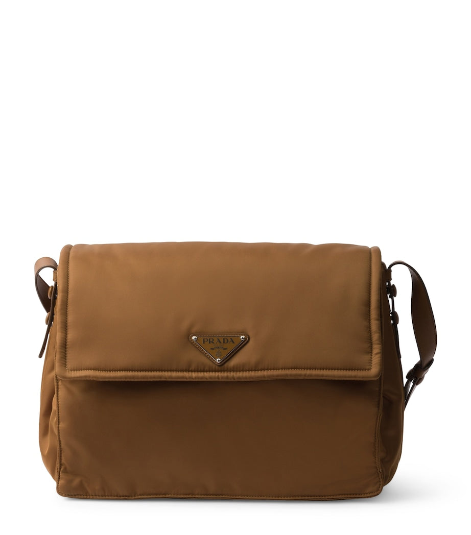 Large Re-Nylon Padded Cross-Body Bag