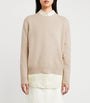 Beige Cashmere Knit Sweater