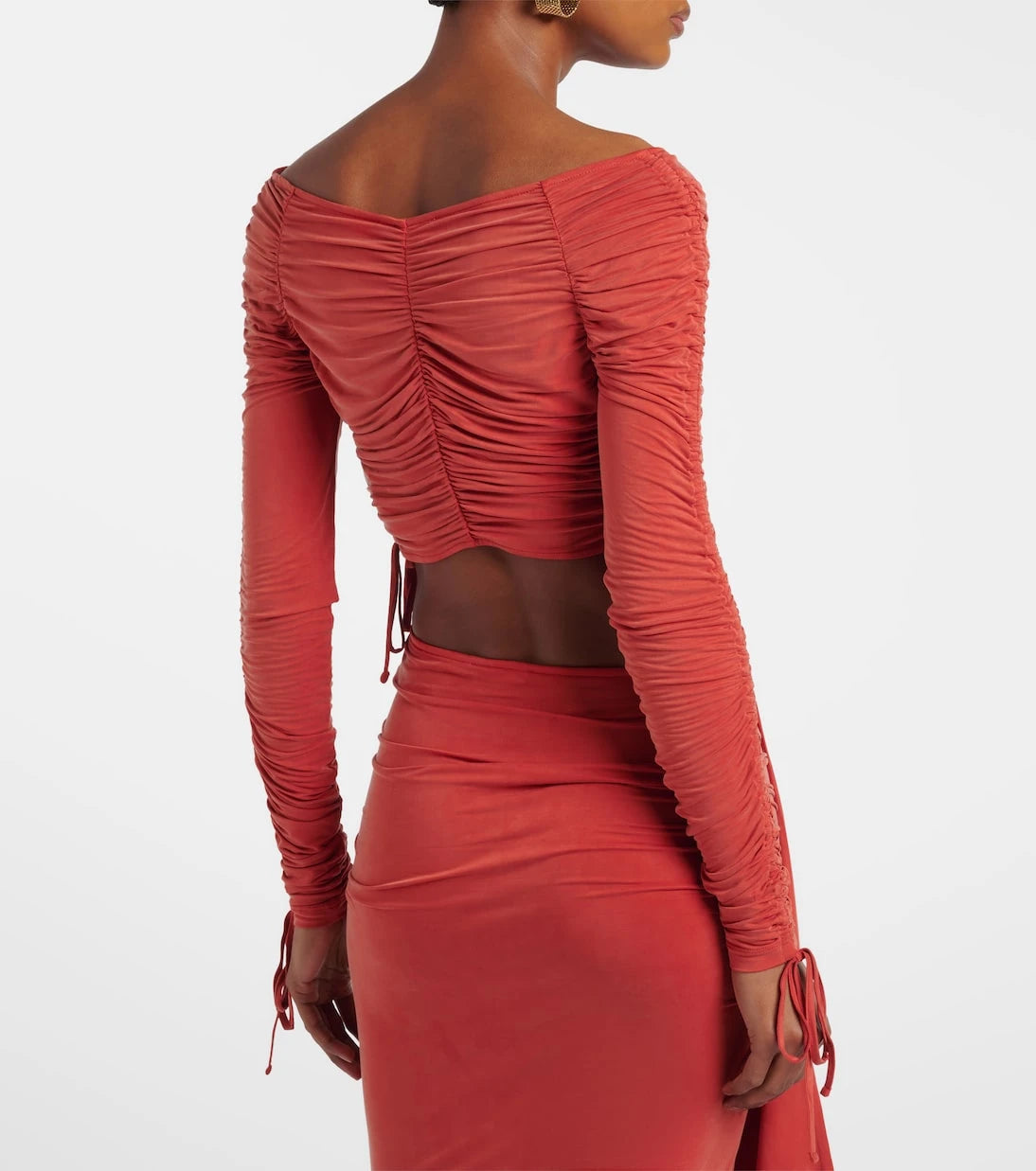 Balmain - Büzgülü jarse büstiyer