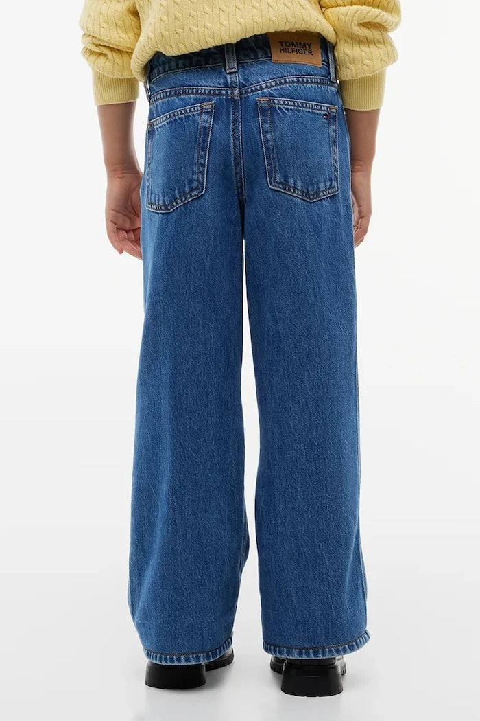 Tommy Hilfiger çocuklar için wide leg джинсы WIDE LEG