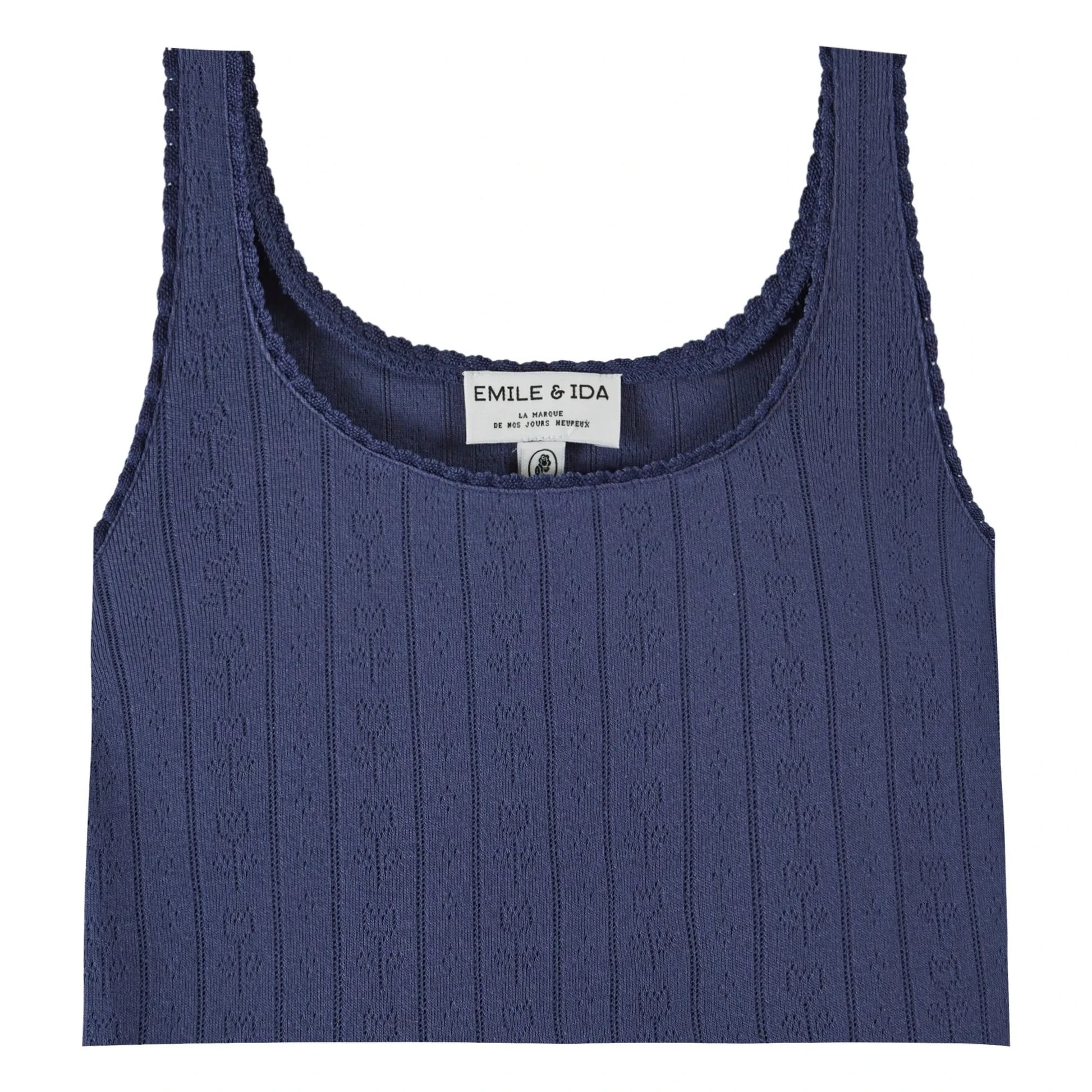 Emile et Ida - Modal Cotton tank top | Navy blue
