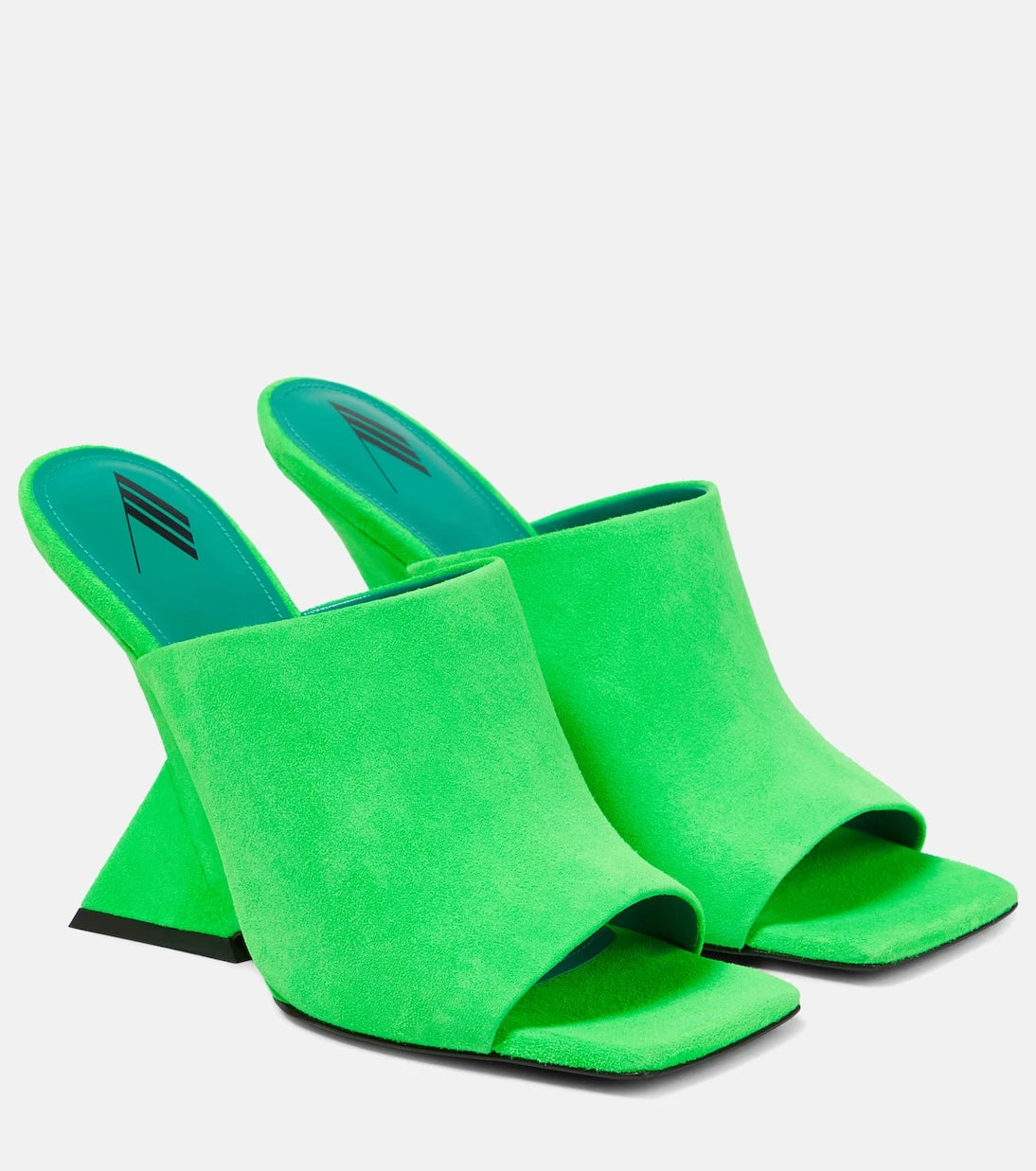 The Attico - Cheope suede wedge mules