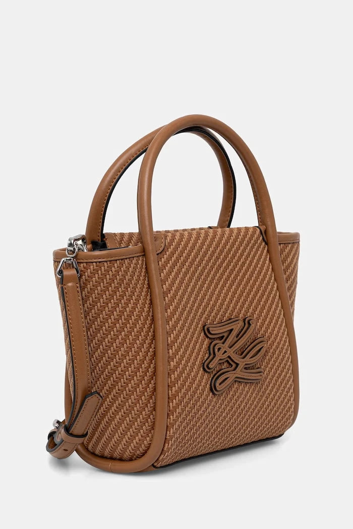 Karl Lagerfeld kadın örgü malzemeden crossbody çanta K/AUTOGRAPH