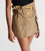 Cotton Gabardine High-Waist Mini Skirt