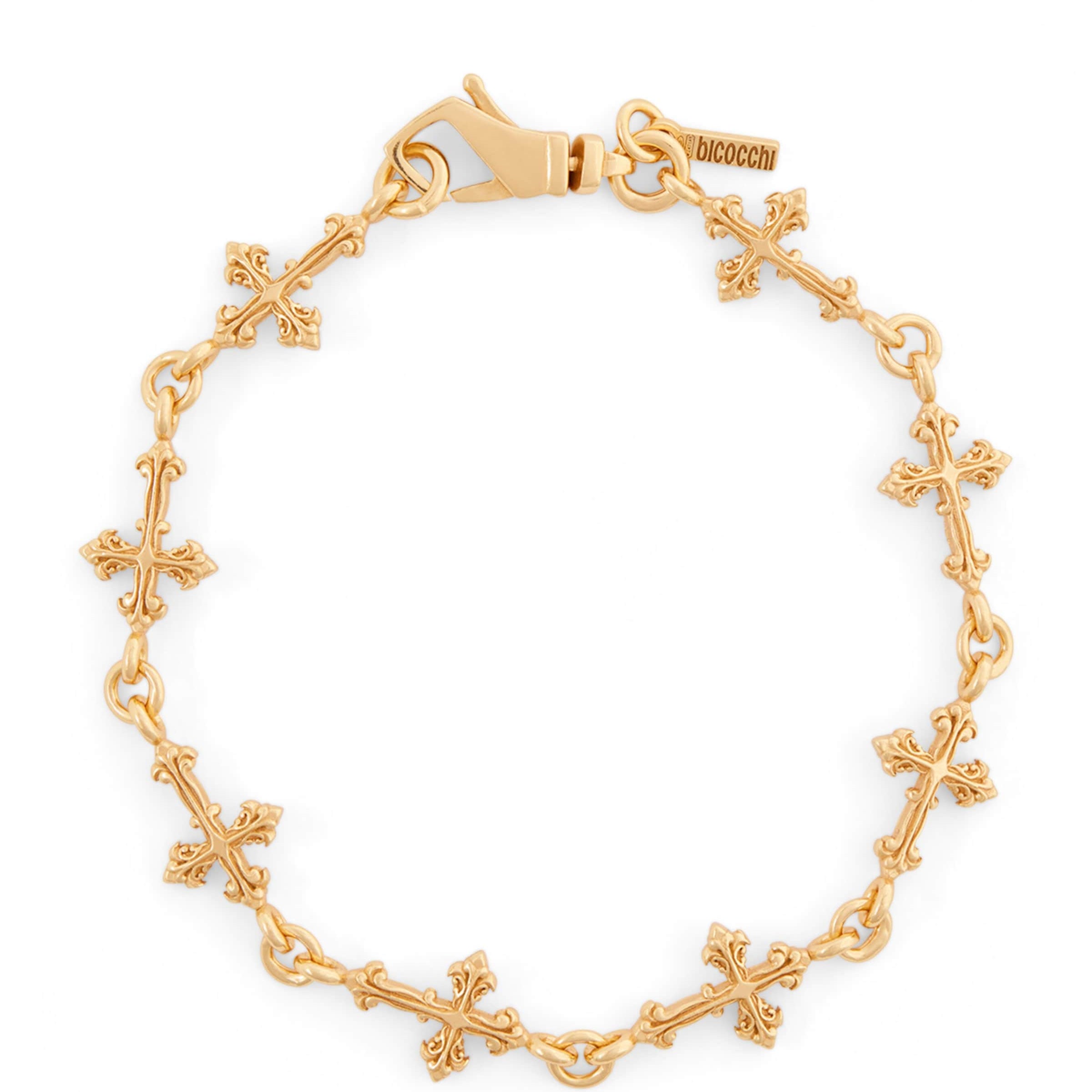 Gold-Plated Avelli Cross Bracelet