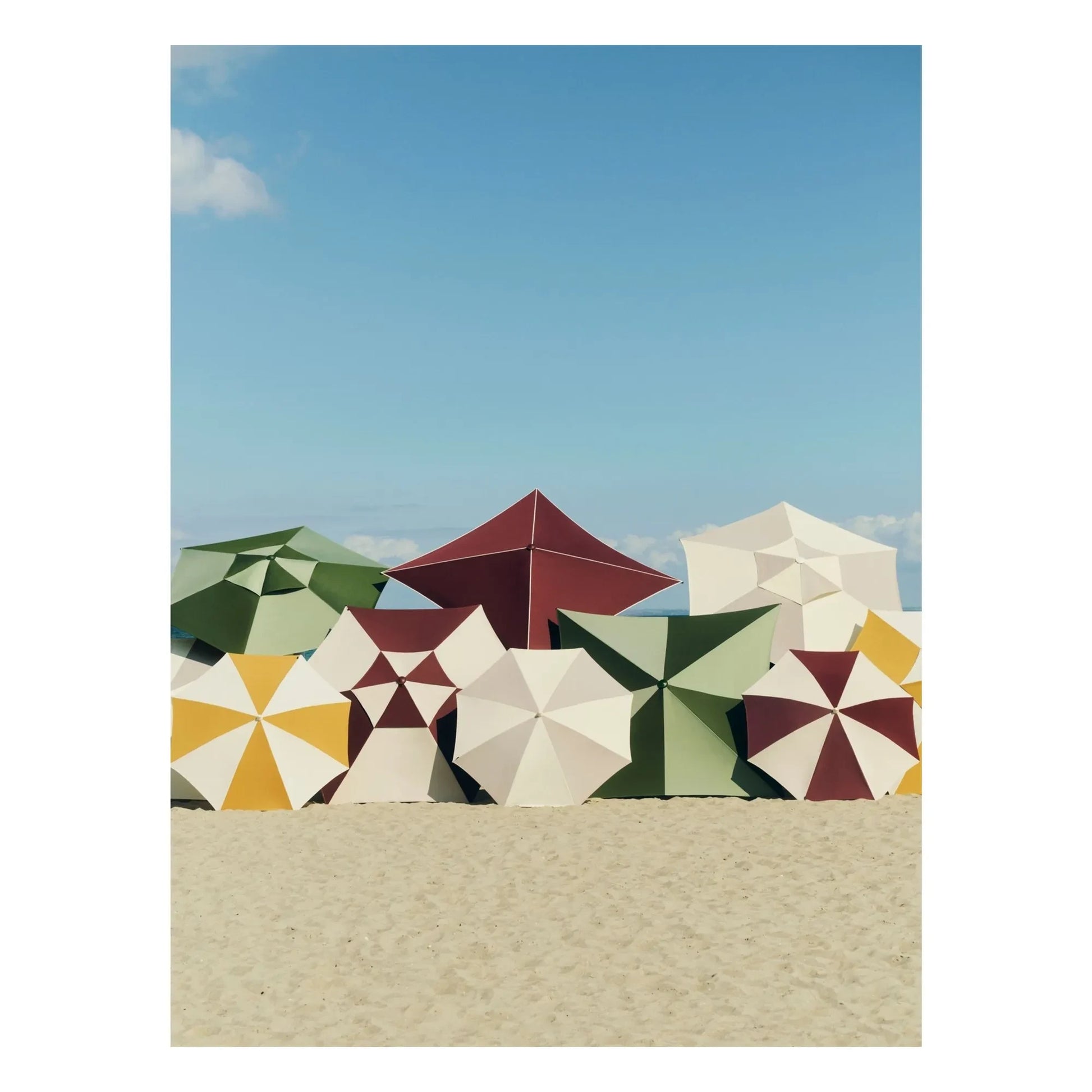 Hay - Hexagonal parasol Terrazza | Burgundy