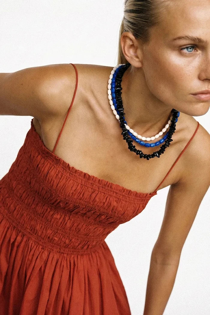 Flora Black Necklace Kadın Kolyesi