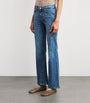 7 For All Mankind Blue Dojo Tailorless Flared Jeans