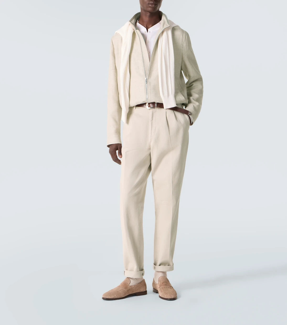Brunello Cucinelli - Silk, linen, and wool jacket