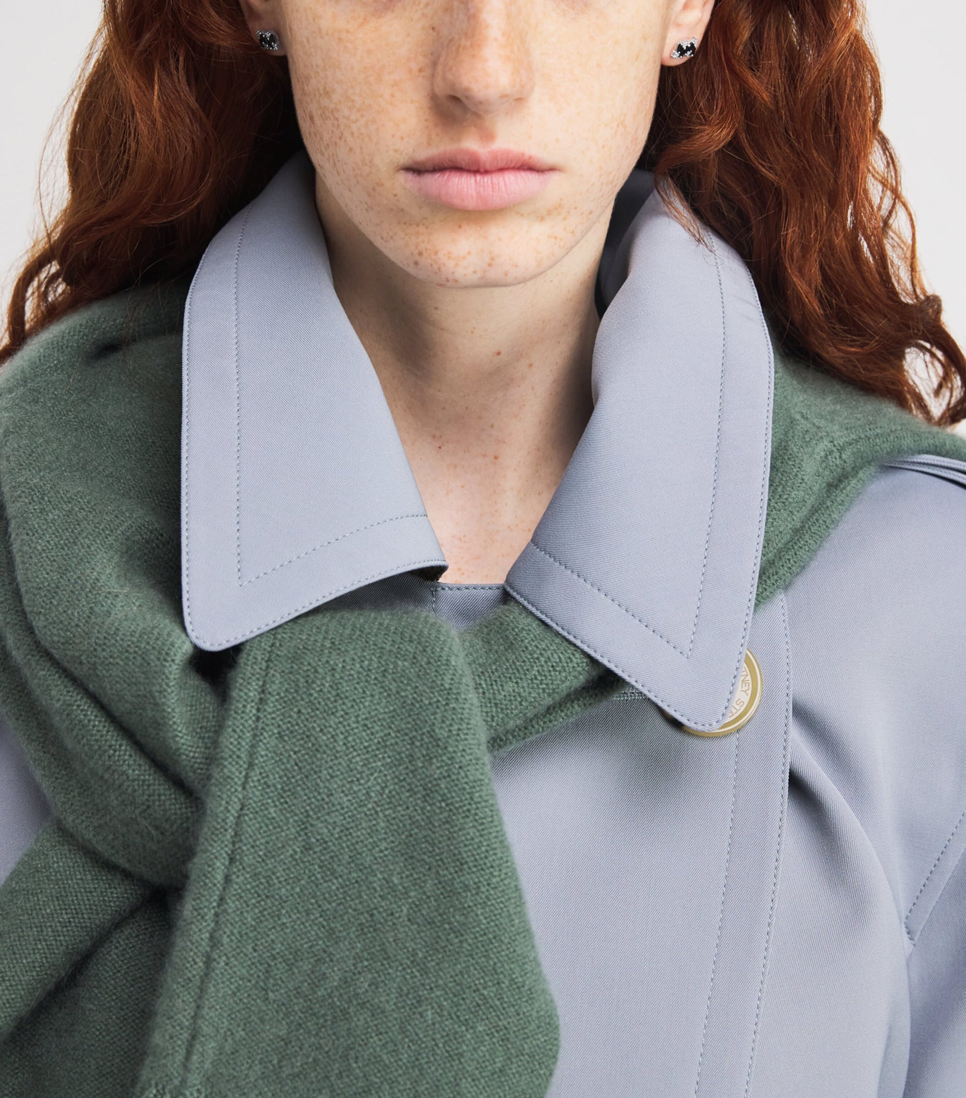 White Gold, Sapphire and Diamond Shimmer Stud Earrings