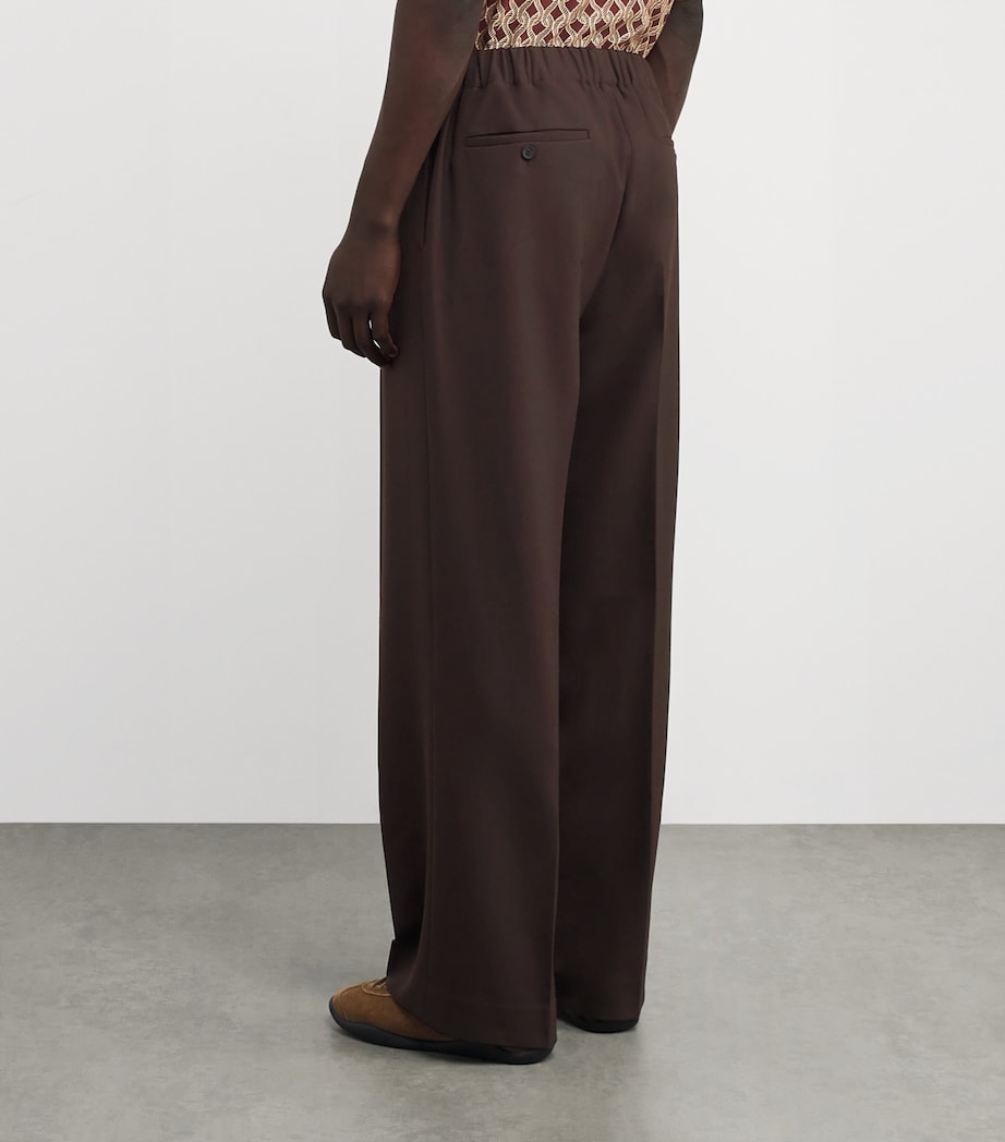 Jersey Wide-Leg Trousers