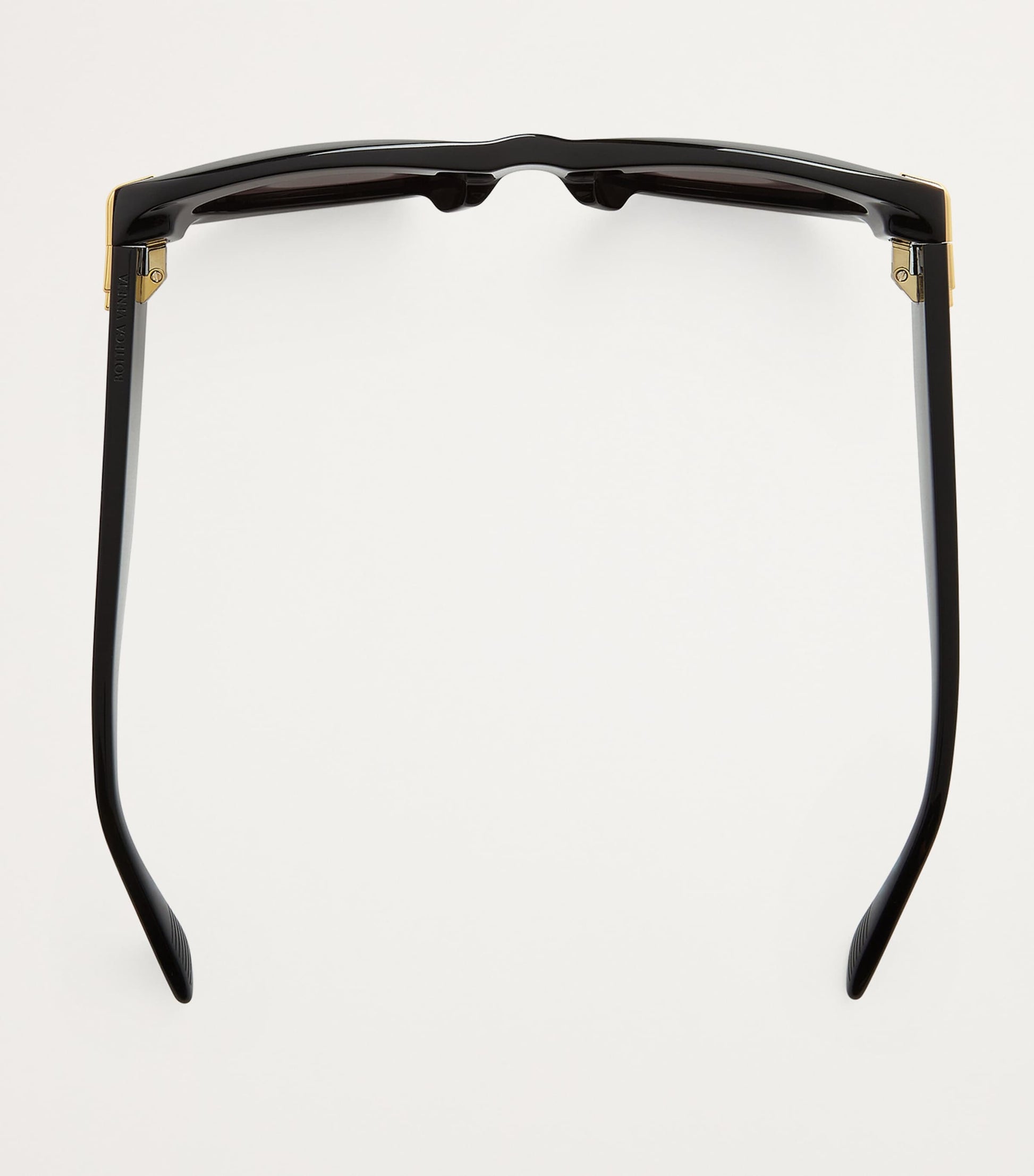 Bottega Veneta Black Oval Sunglasses