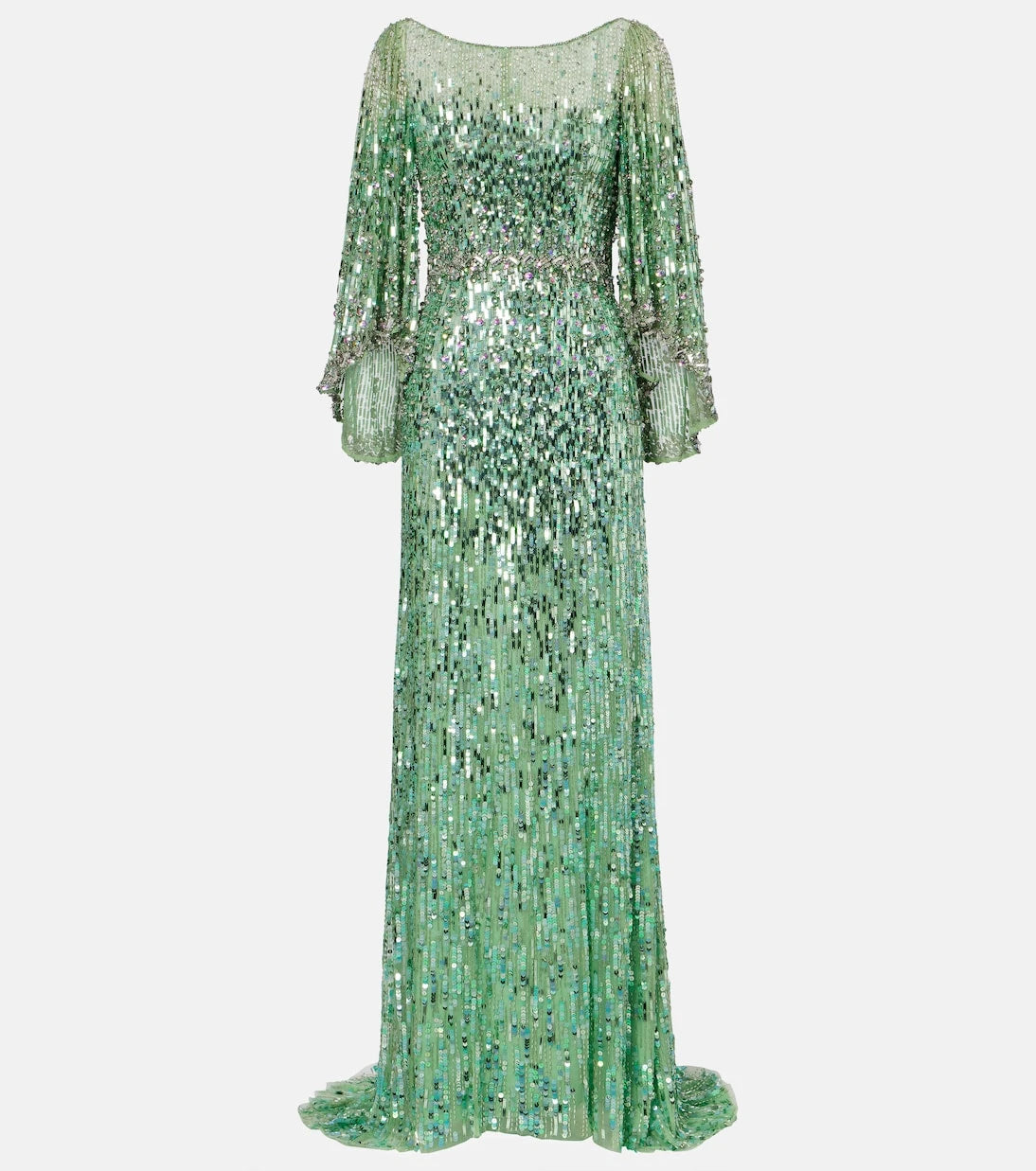 Jenny Packham - فستان Ines طويل مزين بالترتر