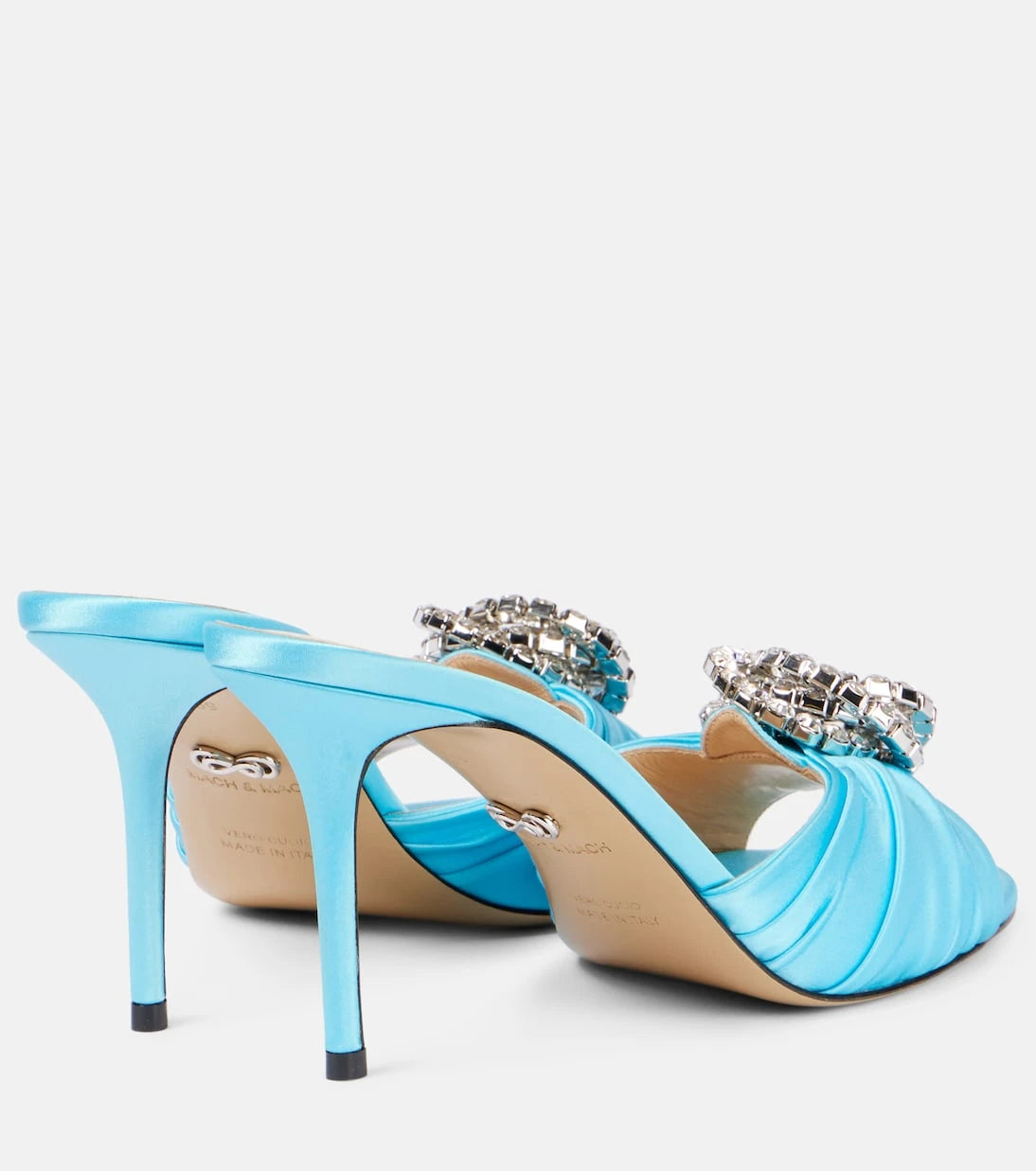 Mach & Mach - Galaxy embellished tulle mules