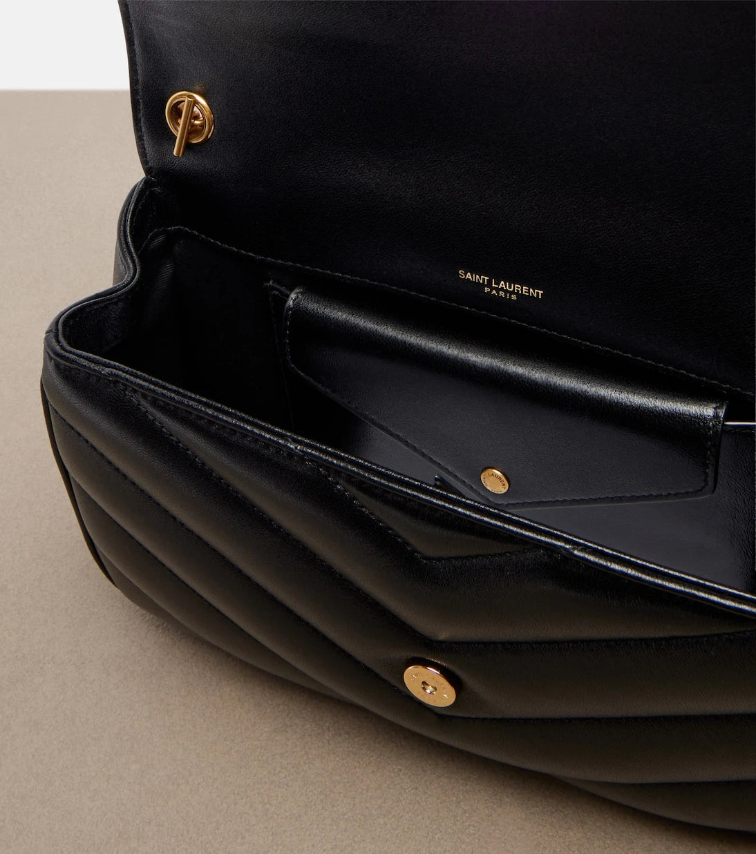 Saint Laurent - Loulou matelassé leather top-handle bag