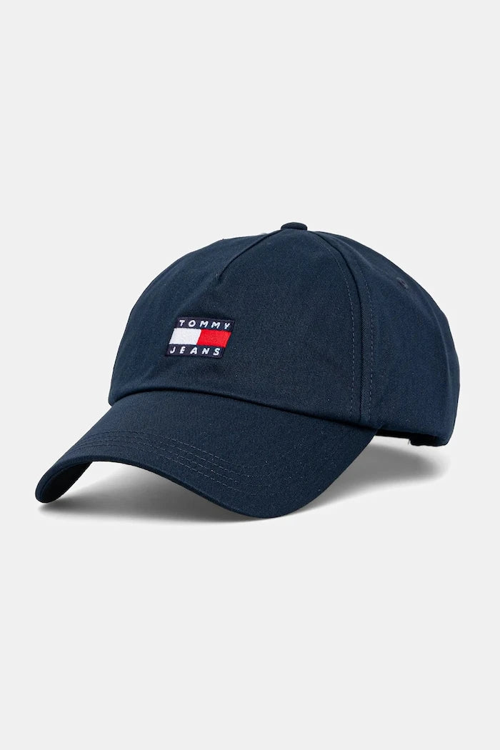 Tommy Jeans erkek pamuklu vizörlü şapka