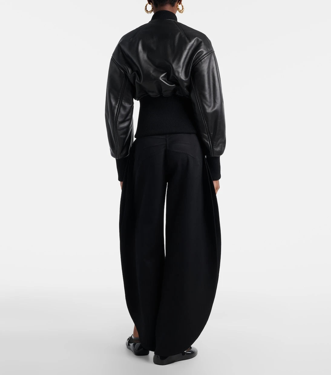Alaïa - Virgin wool barrel pants