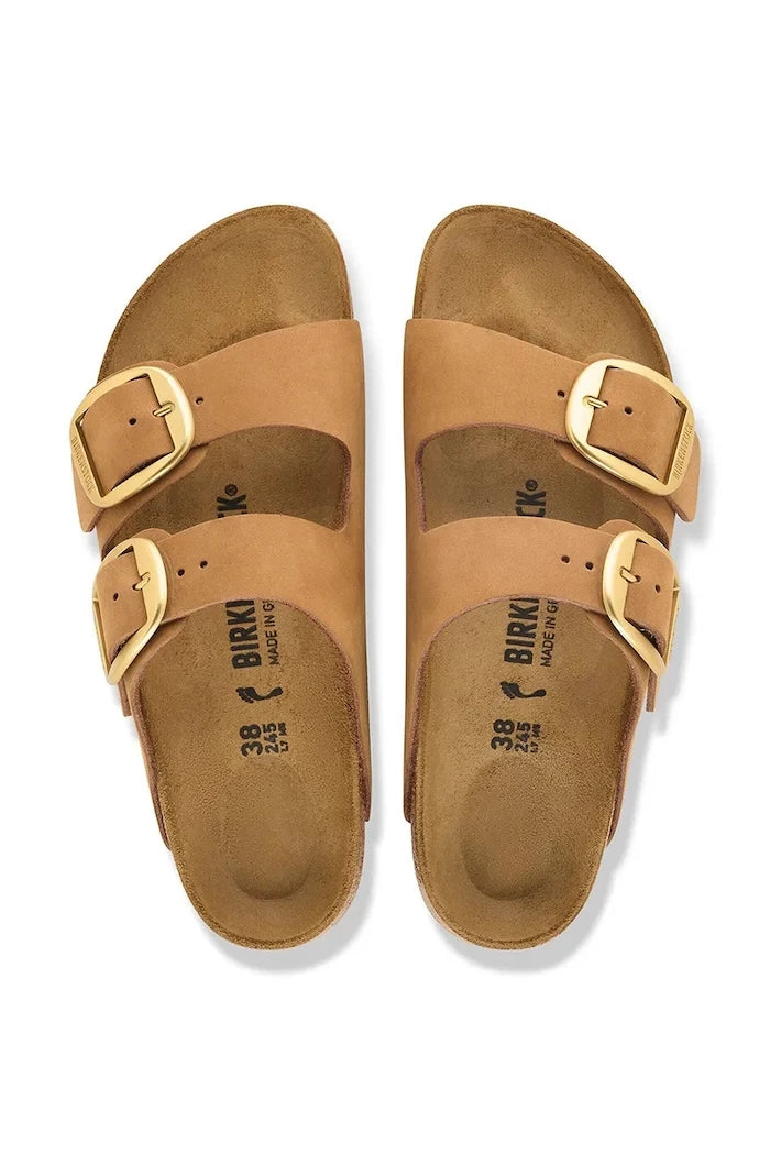 Birkenstock kadın nubuk terlik Arizona Big Buckle Nubuck Leather