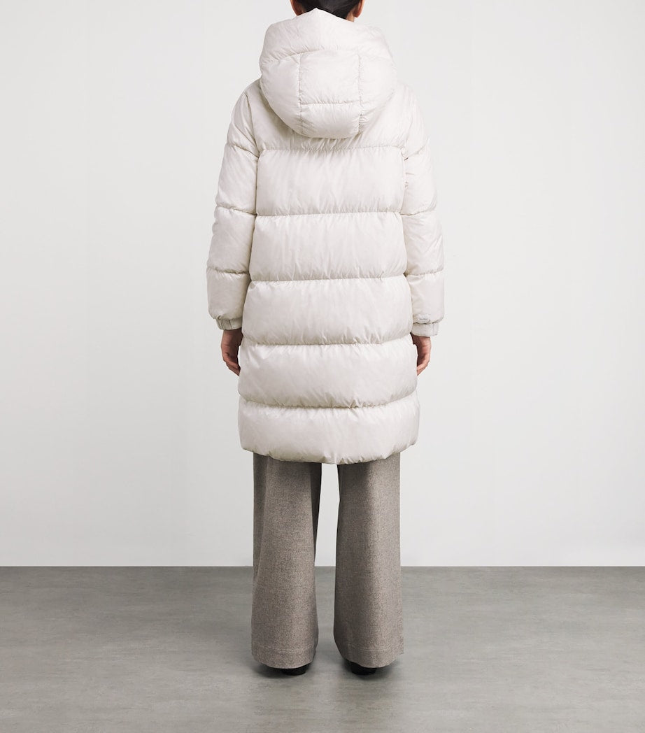 Max Mara White The Cube Quilted Parka