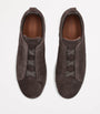Zegna Suede Triple Stitch Sneakers