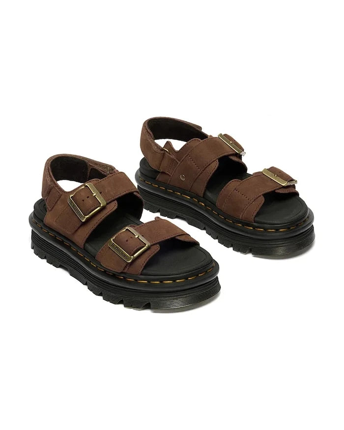 Dr. Martens platform kadın nubuk sandalet ZebZag Sandal