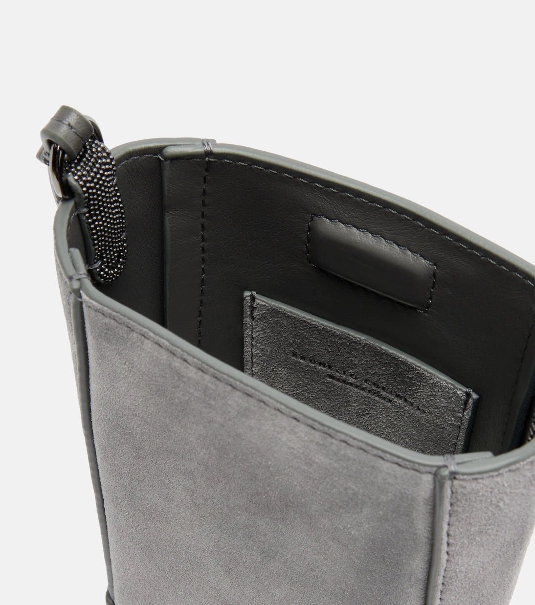 Brunello Cucinelli - Monili suede crossbody bag