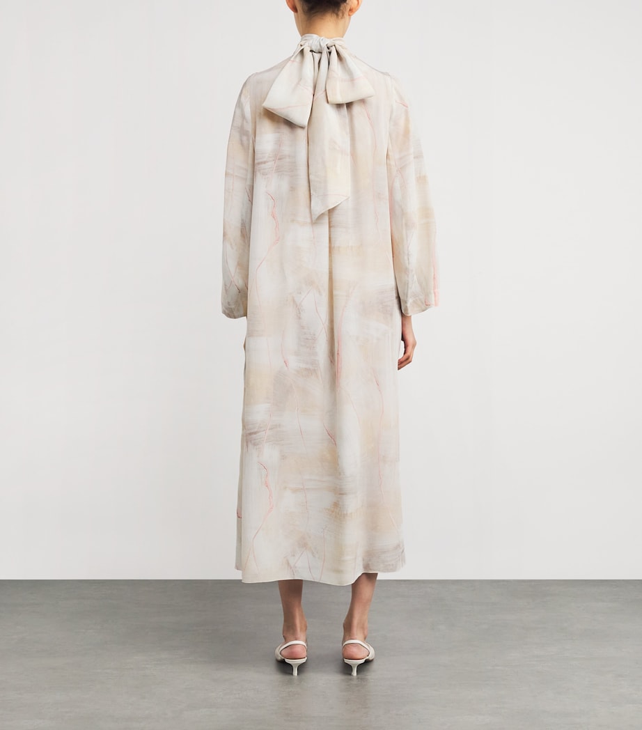 Fabiana Filippi Multi Silk Maxi Dress