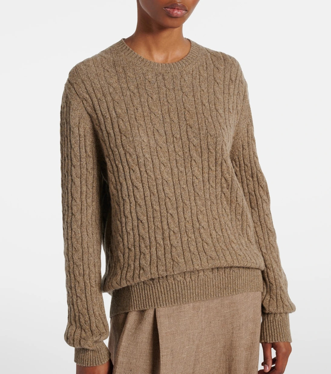 Loro Piana - سترة كشمير محبوكة بأسلاك