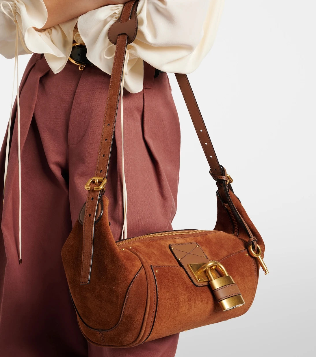 Chloé - Paddington Small suede shoulder bag