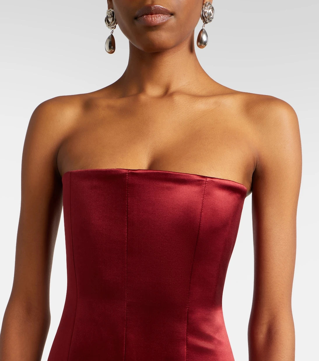 Alex Perry - Draped silk corset gown