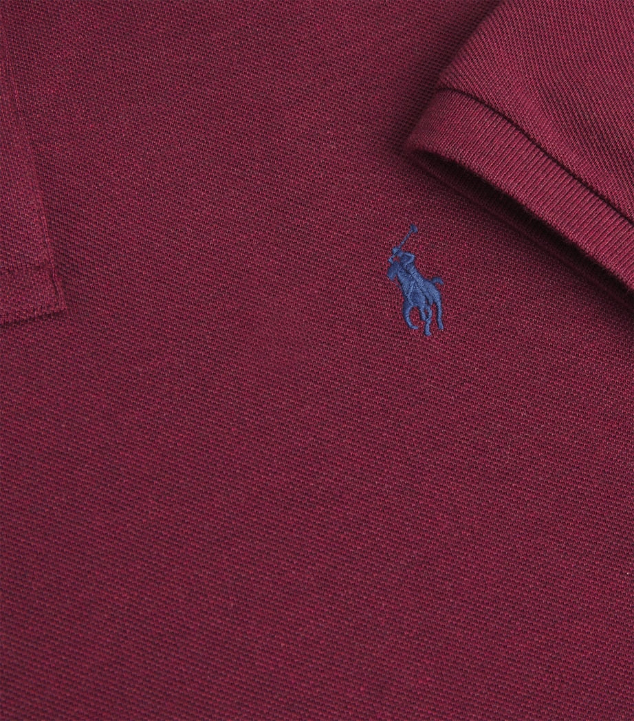 Cotton Mesh Slim Fit Polo Shirt