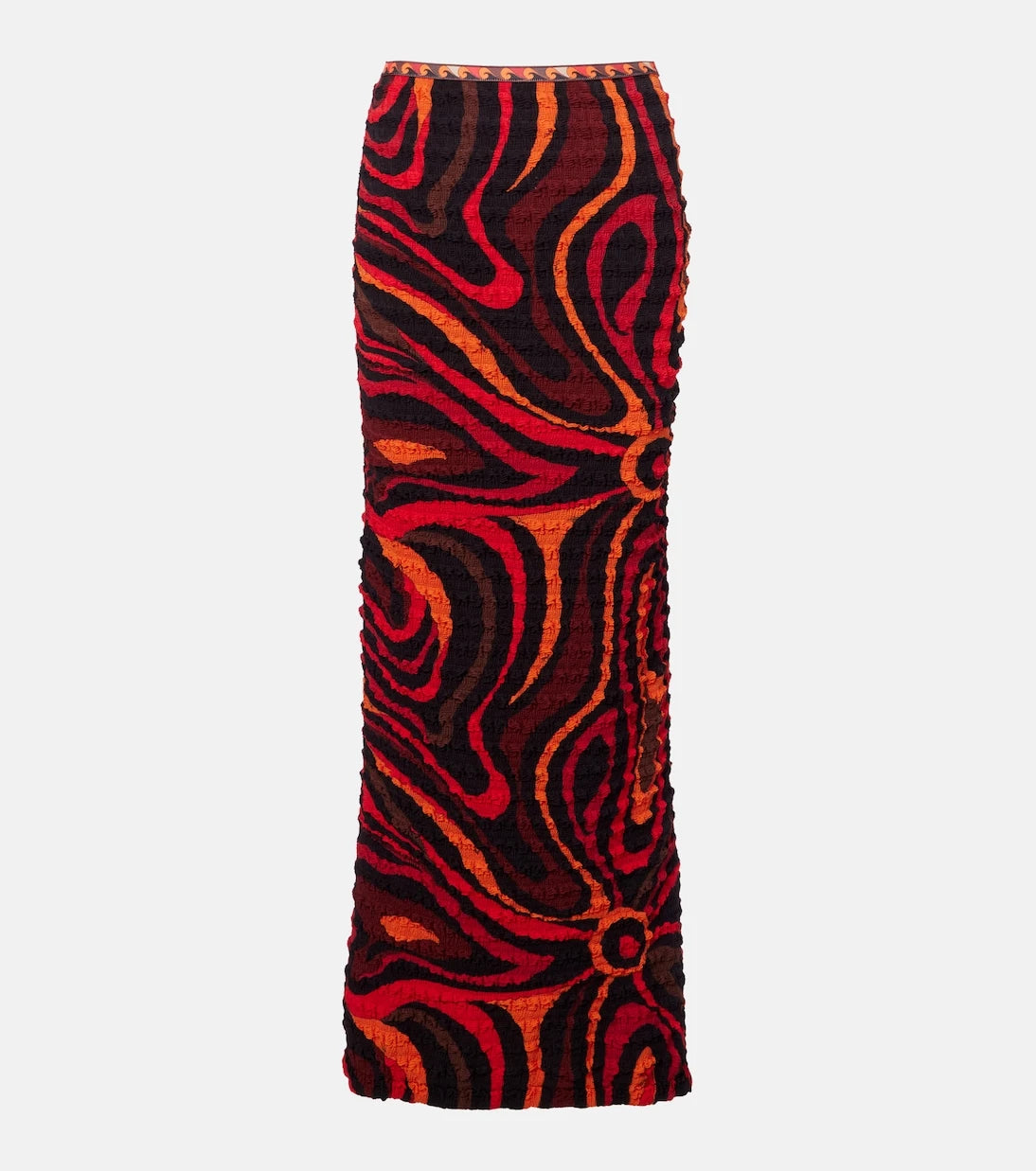 Pucci - Occhi smocked maxi skirt