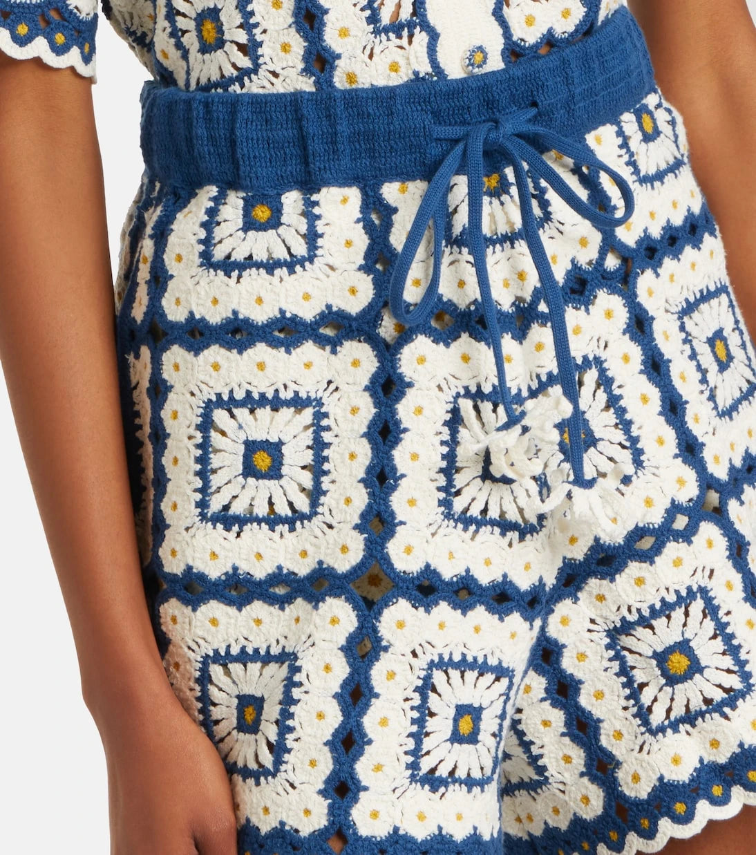 Alémais - Dolly crochet cotton shorts
