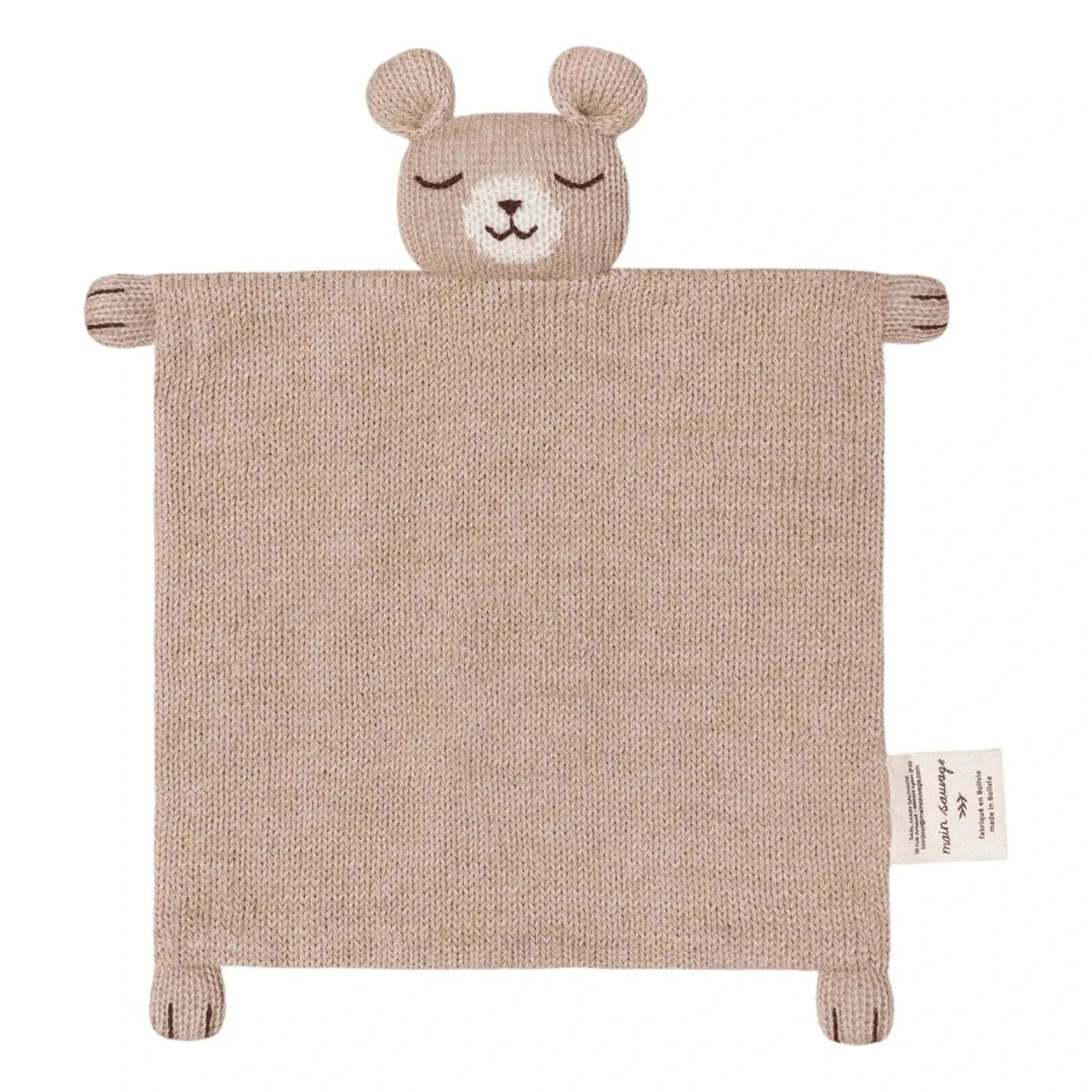 Main Sauvage - Flat Teddy Bear | Sand