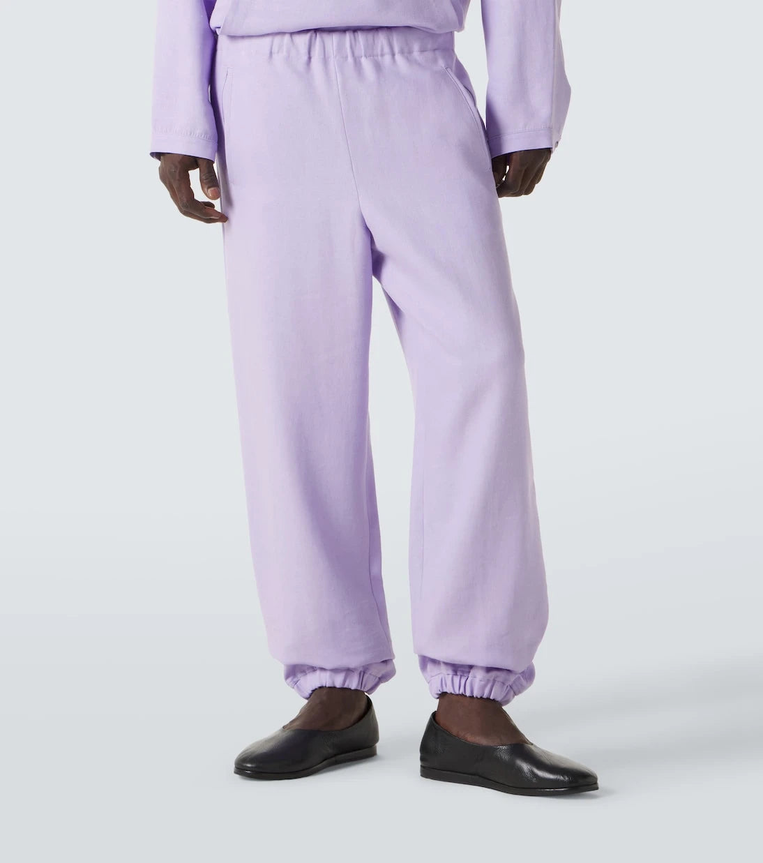 God's True Cashmere - Linen sweatpants with amethyst