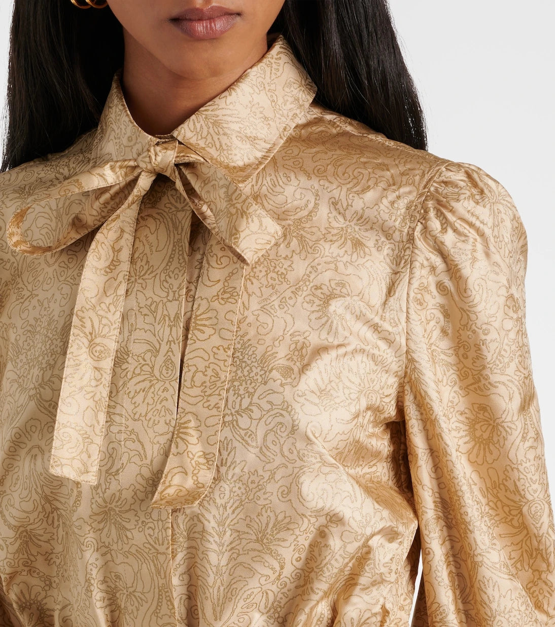 Max Mara - Ape belted silk twill maxi dress