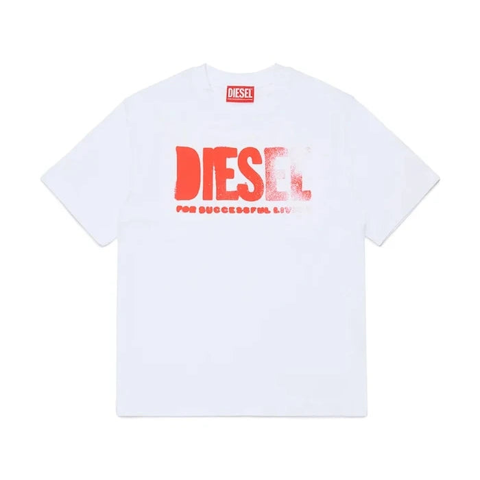 Детска памучна тениска Diesel THIDE OVER T-SHIRT